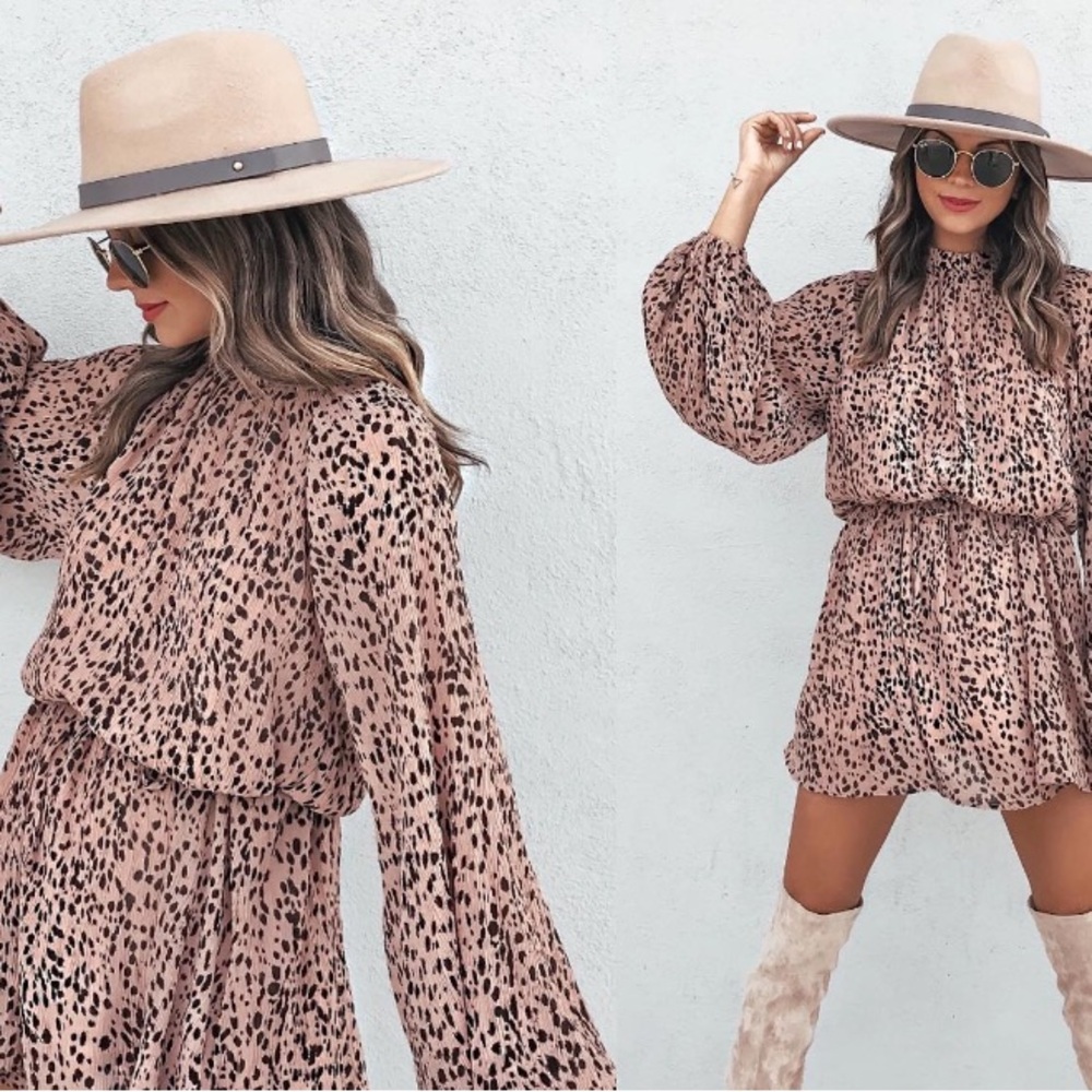 Vici Collection Urban Cowboy Printed Plisse Dress Sz S